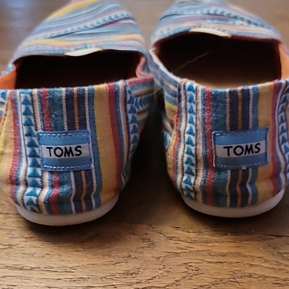 Toms Colorful Striped Slip-On Shoes - Picture 4 of 4